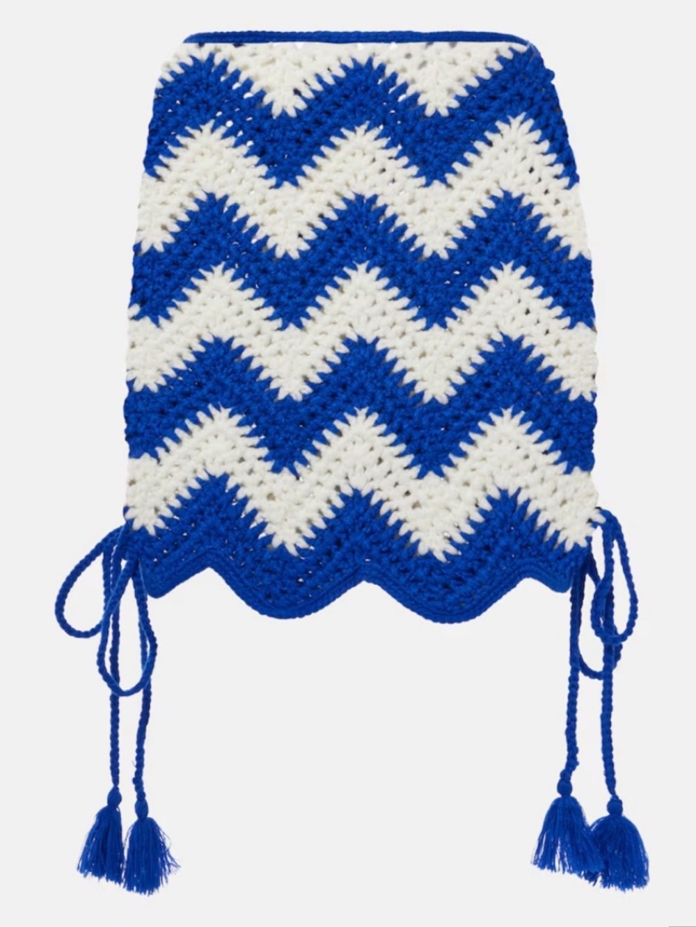 NWOT Farm Rio River Nature Chevron crochet miniskirt- size XL - Picture 5 of 12